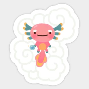 Umpearl the axolotl Sticker